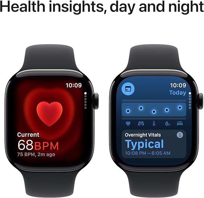 Js watch 10 GPS + Cellular 42 mm Smartwatch with Jet Black, Silver & Gold Titanium Aluminium Case: