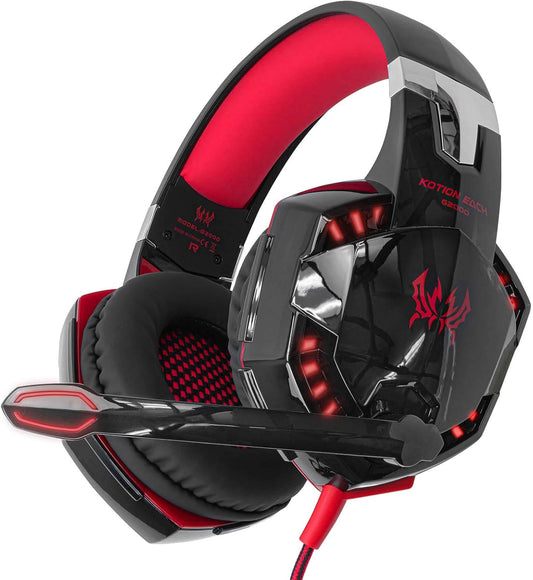 G2000 Gaming Headset Deep Bass Computer Game Headphones with microphone LED Light for computer PC Gamer
